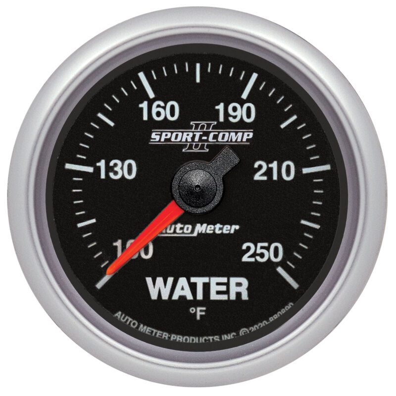 Autometer Sport-Comp II 2-1/16in 100-250F SPN 110 Water Temp Gauge