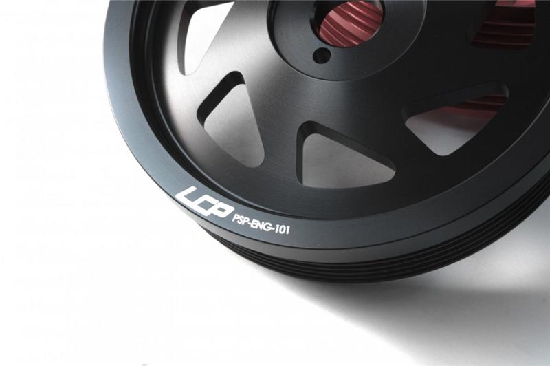 PERRIN 15-18 Subaru WRX / 13-20 BRZ / 14-18 FXT / 13-16 Crosstrek Lightened Crank Pulley - Black - GTR Auto
