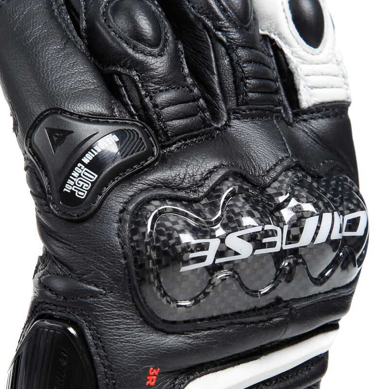 Dainese Carbon 4 Long Lady Leather Gloves - Black/White - Medium