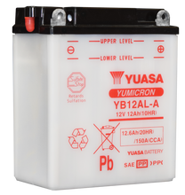 Load image into Gallery viewer, Yuasa YB12AL-A Yumicron 12-Volt Battery