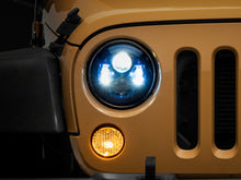 Load image into Gallery viewer, Raxiom 07-18 Jeep Wrangler JK 7-In LED Headlights- BlueHousing- Clear Lens