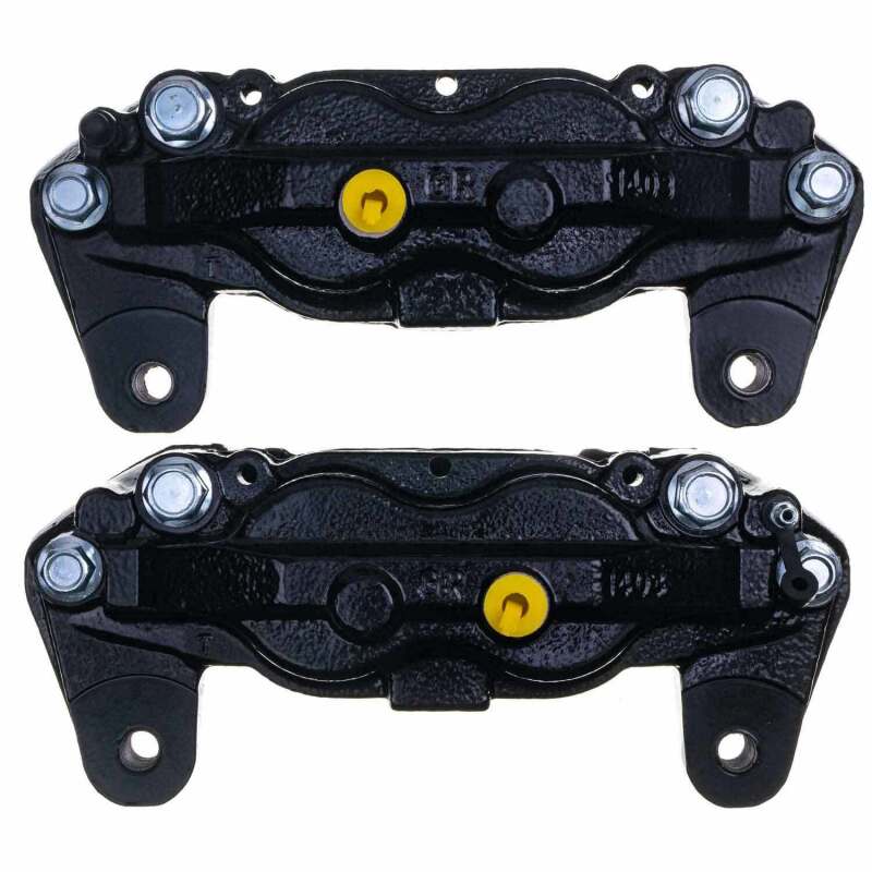 Power Stop 07-15 Toyota Tundra Front Black Caliper Pair w/o Bracket