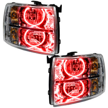 Load image into Gallery viewer, Oracle Lighting 07-13 Chevrolet Silverado Pre-Assembled LED Halo Headlights-Red SEE WARRANTY