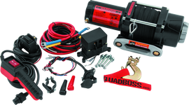 QuadBoss Winch 2500Lb W/Synthetic Rope