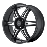 AR890 16X8 6X5.5 S-BLK/MCH 0MM
