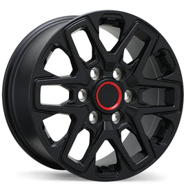 R262 17x8.0 6x139.7mm +55 95.1mm BLK / SAT