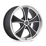 VN807 17X8 5X115 S-BLK MACH 38MM