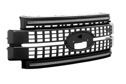 FORD SD 17-19 GRILLE UNFINISHED AMB DRL