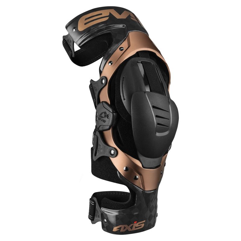 EVS Axis Pro Knee Brace Black/Copper - Medium/Left