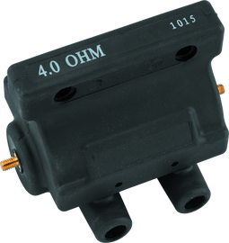 Twin Power 80-84 Big Twin and XL Ignition Coil Black Replaces H-D 31609-80 4 Ohm Original Style