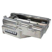 Load image into Gallery viewer, Moroso Pre 85 SBC 2PC Rear Seal Circle Track Open Modified 8qt 7.125in Aluminum Oil Pan