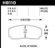 Load image into Gallery viewer, Hawk Performance Alcon/AP Racing 17mm ER-1 Motorsport Brake Pads