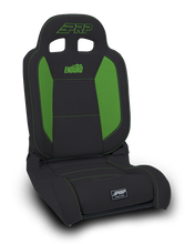 Load image into Gallery viewer, PRP EnduroDaily Reclining Suspension Seat - Black/Green Vinyl - Driver