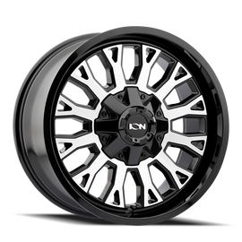ION Type 152 20x9 / 5x127 BP / 0mm Offset / 87.1mm Hub Black/Machined Wheel