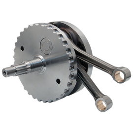 S&S Cycle 00-06 BT 4-5/8in Stroke Flywheel Assembly w/o Sprocket Shaft Bearing Race