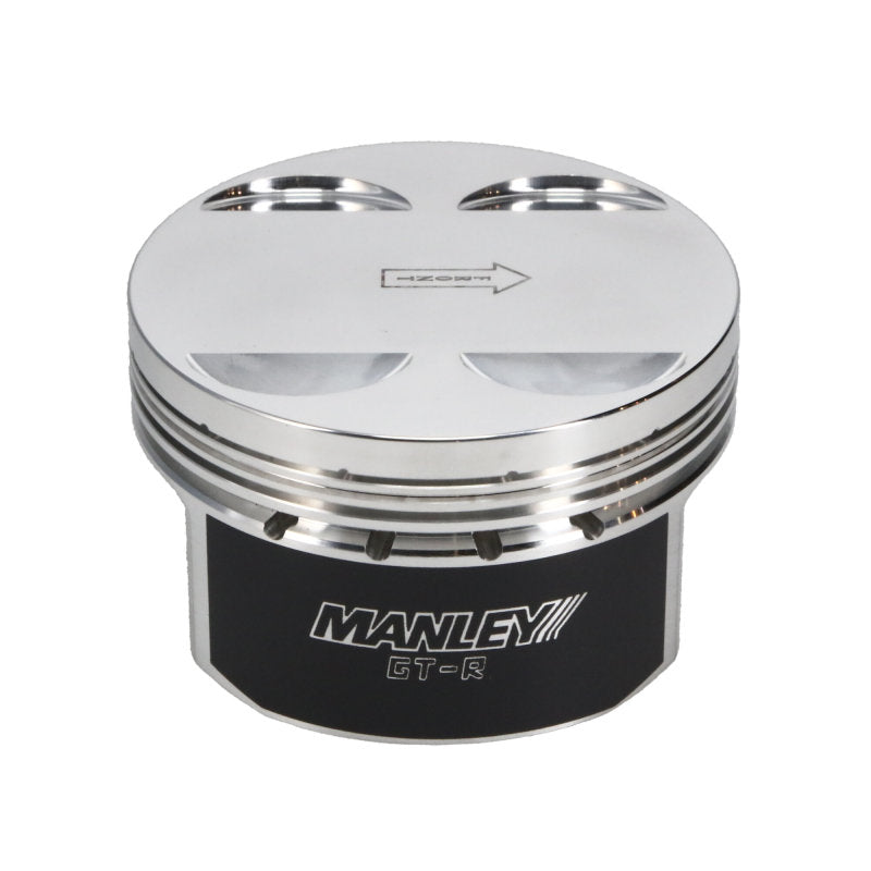 Manley Nissan GTR VR38DETT 99mm Bore 88.4mm Stroke -2cc Dish Turbo Tuff Piston Set w/ Rings