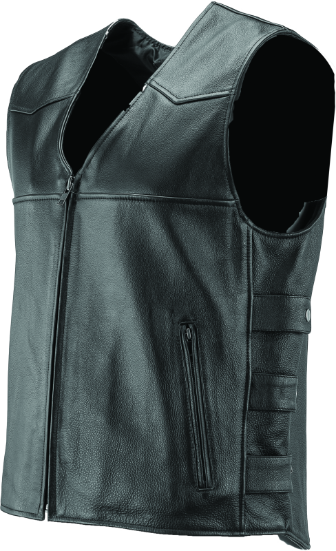 Kuryakyn Leather By River Road Plains Leather Vest Black - Small