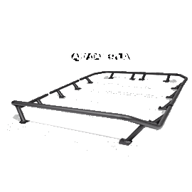 Go Rhino SRM300 Quad Baja Rail Kit (For 80x40in. Rack) - Tex. Blk (Rails ONLY - Req. Platform)
