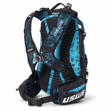 Load image into Gallery viewer, USWE Flow MTB Protector Pack 16L - Black/Malmoe Blue