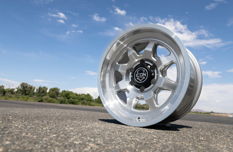 ICON Nuevo 17x8.5 / 6x135 / 6mm Offset 5in BS - Silver Machined