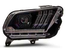 Load image into Gallery viewer, Raxiom 13-14 Ford Mustang LED Projector Headlights SEQL Turn Signals- Blk Housing (Clear Lens)