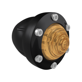 Burly Brand Universal Reaper Amber Front Led Turn Signal Set 5/16 Bolt - Black