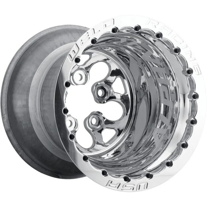 Weld Alpha-1 15x12 / 5x4.75 BP / 5in. BS Polished Wheel - Polished DBL MT