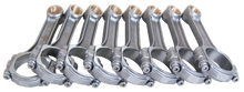 Load image into Gallery viewer, Eagle Chevrolet SB 5.700in 5.700in 5140 Steel 3/8in ARP8740 Bolts I-Beam Connecting Rods - Set of 8