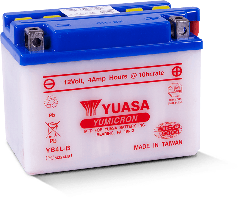 Yuasa YB4L-B Yumicron 12 Volt Battery