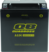 Load image into Gallery viewer, QuadBoss Maintenance-Free AGM Battery QBX20CH-FA