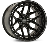 Vossen HFX-1 22x10 / 6x139.7 BP / ET-18 / 106.1 CB / Super Deep - Satin Black Wheel