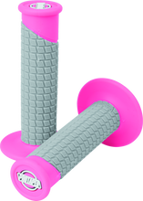 Load image into Gallery viewer, ProTaper Clamp-On Pillow Top Grips - Neon Pink/Gray