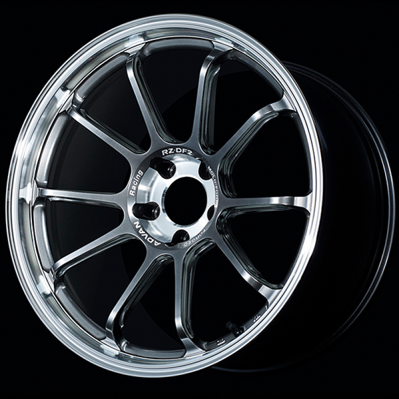 Advan RZ-DF2 20x9.0 / +40 Offset / 5x114.3 / 73mm Bore / Diamond Cut and Hyper Platinum Black