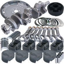 Load image into Gallery viewer, Eagle Ford 302 3.400in Crank 5.400in I-Beam Rods 4.000in Pistons 157 Tooth FP Balanced Assembly