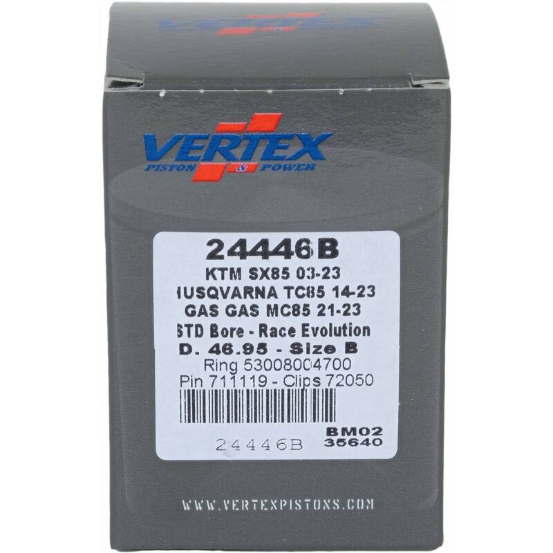 Vertex Piston 03-24 KTM 85 SX 85cc Cast Race Evolution Piston Kit