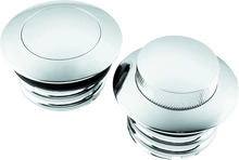 Load image into Gallery viewer, Bikers Choice 82 Up W/Dual Cap Chrome Pop Up Billet Gas Cap Set