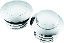Bikers Choice 82 Up W/Dual Cap Chrome Pop Up Billet Gas Cap Set