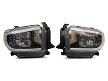 Load image into Gallery viewer, Raxiom 14-21 Toyota Tundra Axial Series Headlights w/ SEQL LED Bar- Blk Housing (Clear Lens)