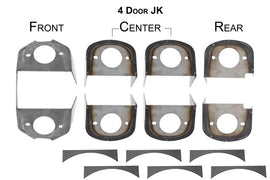 Rust Buster 2007-2018 Jeep Wrangler 4-Door Frame Body Mounts