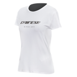Dainese Essence Wordmark T-Shirt Womens White - Large