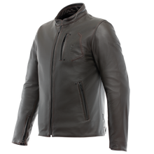 Load image into Gallery viewer, Dainese Fulcro - Mens Leather Motorcycle Jacket - Dark Brown 58