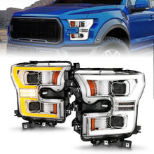 Load image into Gallery viewer, ANZO 15-17 Ford F-150 Chrome LED Projector Plank Style DRL w/Initiation Light Halogen Models