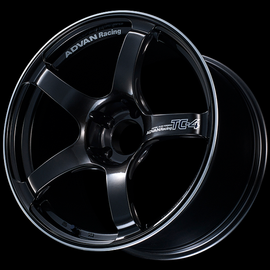 Advan TC4 17x6.5 / +40 Offset / 4x100 / 63mm Bore / Black Gunmetallic and Ring
