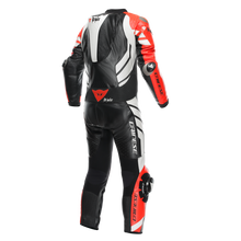 Load image into Gallery viewer, Dainese Mugello 3 Perforated D- Air 1 Pc Leather Suit Black/Fluorescent Red/White Size - 44