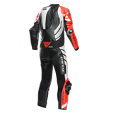 Dainese Mugello 3 Perforated D- Air 1 Pc Leather Suit Black/Fluorescent Red/White Size - 54