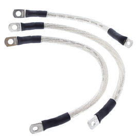 All Balls Racing 94-98 Harley-Davidson FLHR Road King Battery Cable Kit Clear