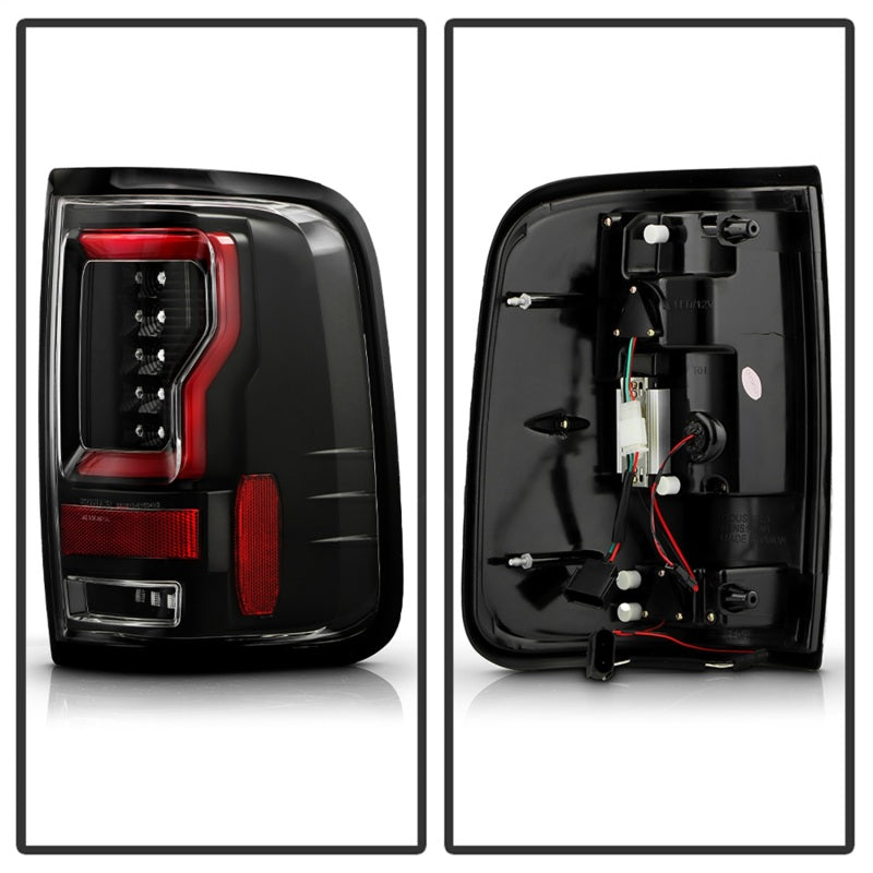 Spyder 04-08 Ford F150 Styleside Version 2 LED Tail Lights - Black (ALT-YD-FF15004V2-RBLED-BK)
