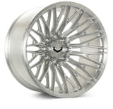 Vossen VFX-04 24x12 - 8x180 - ET44 - Ultra Deep - 124.3 - Brushed Gloss Clear Wheel