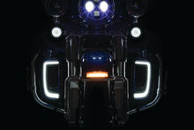 Load image into Gallery viewer, Kuryakyn Tracer L.E.D. Front Turn Signal Insert, White/Amber Light, Smoke Lens 1157