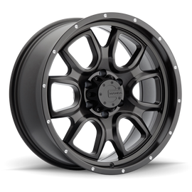 Mamba M19 15x8 5x114.3 ET13 Matte Black w/ Drill Holes